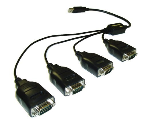 Port Serial USB USB 4 Port Serial DB-9 RS-232 Adapters with Prolific 